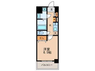 ジアコスモ難波南の物件間取画像